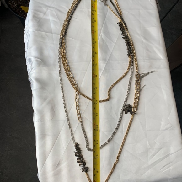 Banana Republic mixed metal, triple-strand necklace. - Picture 5 of 7